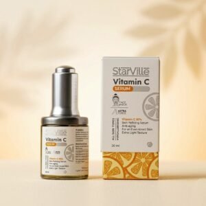 سيروم ستارفيل فيتامين سي ٣٠مل الاصلي لتفتيح البشره وتوحيد لونها ومعالجة البقع الداكنه والتصبغات مناسب لجميع انواع البشره