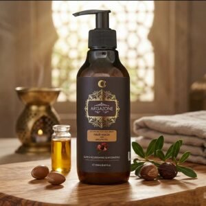 ماسك الشعر ارجازون العلاجي المكثف بزيت الارجان وذبدة الشيا للقضاء على الهيشان و معالجة الشعر المجعد و ترطيب الشعر الجاف والتالف و ترميم الأطراف المتقصفة، وزيادة لمعان ونعومة الشعر 250 مل