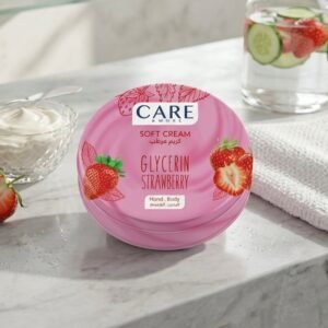 مرطب كير اند مور ستروبري الاصلي للأيد والجسم يعالج بشكل أساسي الجفاف الشديد وخشونة الجلد ويمنح البشرة نعومة فائقة ورائحة عطرية تدوم مناسب للاستخدام اليومي 75 مل