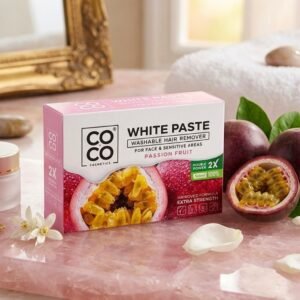 سويت كوكو واكس الاصلي لإزالة الشعر من الجذور بكفاءة دون الحاجة لتسخين مما يجعلها مناسبة للبشرة الحساسة برائحة وايت باست باشون فروت 100جم
