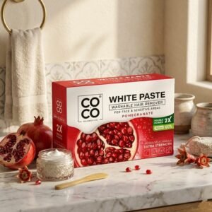 سويت كوكو واكس الاصلي لإزالة الشعر من الجذور بكفاءة دون الحاجة لتسخين مما يجعلها مناسبة للبشرة الحساسة برائحة وايت باست رومان 100جم