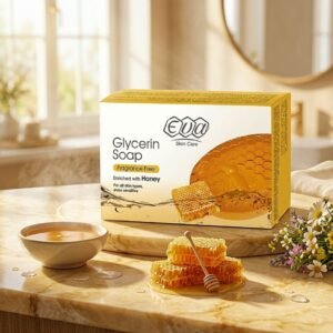 صابونة إيفا بالجلسرين والعسل بدون رائحه لترطيب البشره وتوحيد لونها وتنظيف المسام والمساعده في التخلص من اثار الحبوب مناسب لجميع أنواع البشرة حتى الحساسة 100جم
